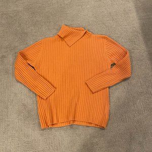 Cable Kinit Split Cowel Neck Sweater